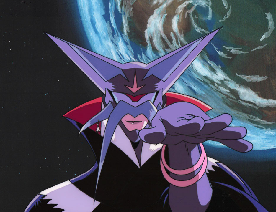 👁️ Just listed: Original Gatchaman OVA production cel! Stunning close-up of Berg Kattse (aka Zoltar/Galactor).

🎨 1994 reboot with designs by Yasuomi Umetsu (Kite, Robot Carnival)
🖌 Includes matching douga
🔗 souloftokyo.com/shop

#Gatchaman #AnimeCel #RetroAnime