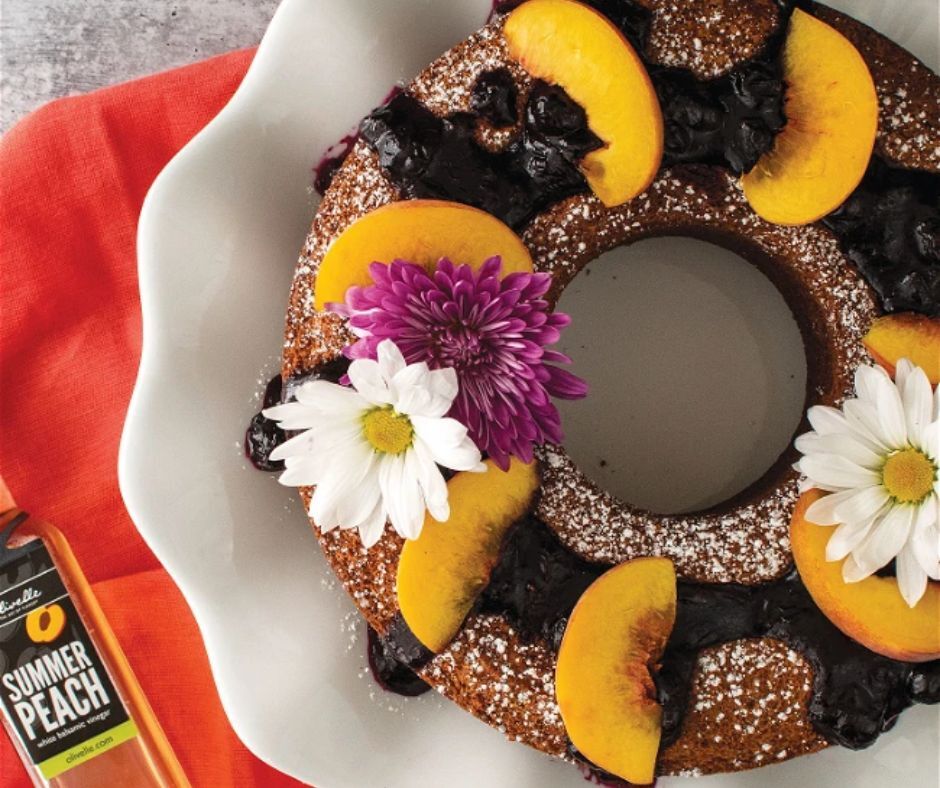 ChivillaBay's tweet photo. Olive Oil Breakfast Cake Recipe by Olivelle is made with Blood Orange Olive Oil and Summer Peach Balsamic for a bright, citrusy twist - and that warm blueberry compote on top? Yes, please!
Grab the full recipe on our blog and ingredients at https://t.co/BjIQxFt2CE https://t.co/JrARwjUXyd