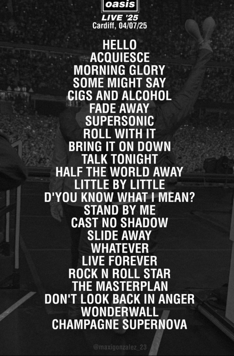 dunc56's tweet image. Next Saturday Heaton Park. What a set list that is. #Oasis