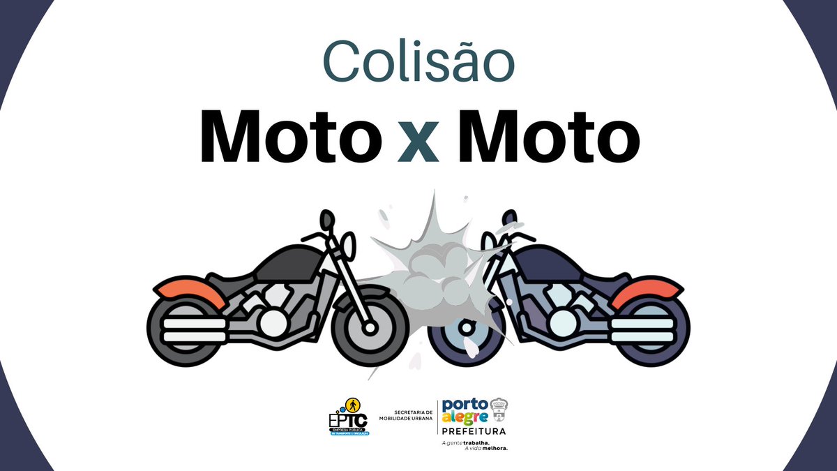 18h49 - #EPTC informa:   
Colisão Moto x Moto na Rua Condor, próximo ao numeral 722.      

Agentes da #EPTC em deslocamento.