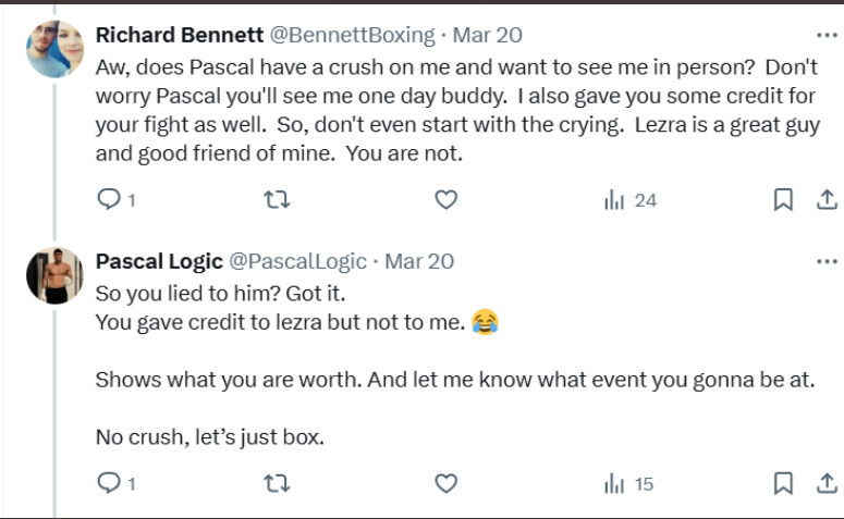 SouthlandBoxing's tweet photo. A 🧵 of constant harassment and begging. https://t.co/HGb6gOqR1T
