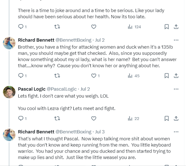 SouthlandBoxing's tweet photo. A 🧵 of constant harassment and begging. https://t.co/HGb6gOqR1T