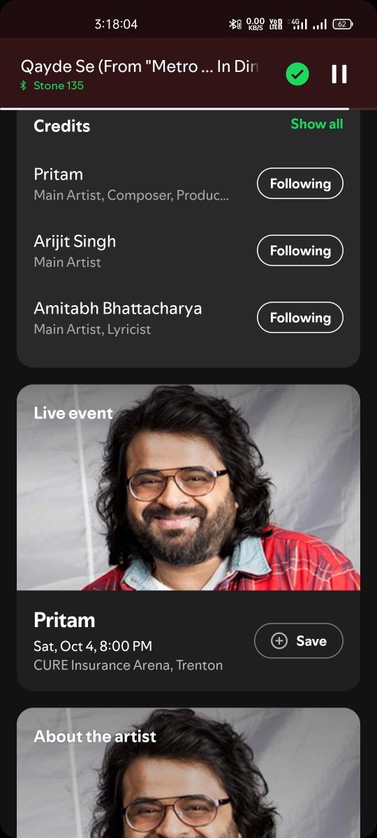 KrishnamoniNat7's tweet image. When you spot Pritam x Arijit x Amitabh Bhattacharya in the credits, just know — a banger melody is guaranteed! 🎶🔥
#MusicalTrio #MelodyMasters #QaydeSe #MetroInDino