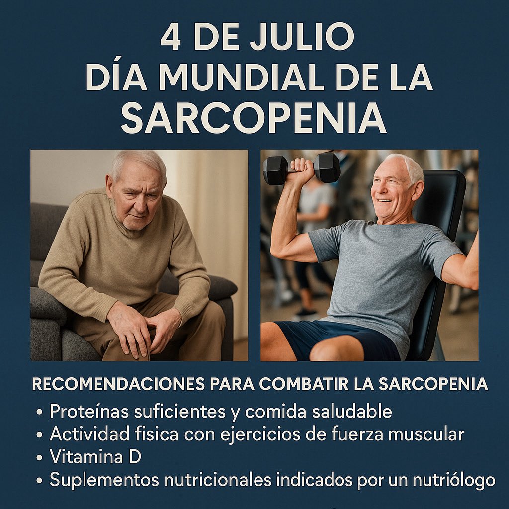 ¿Estás comiendo suficientes proteínas de calidad en cada comida?

¿Haces ejercicios de fuerza muscular dos veces por semana?

Si ambas respuestas son un si tendrás más probabilidad de una longevidad saludable y llena de vitalidad