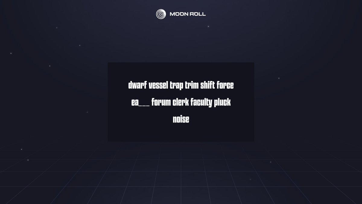 Moon Roll (@moonroll) on Twitter photo First to complete the seed phrase wins $50 $USDC First to complete the seed phrase wins $50 $USDC