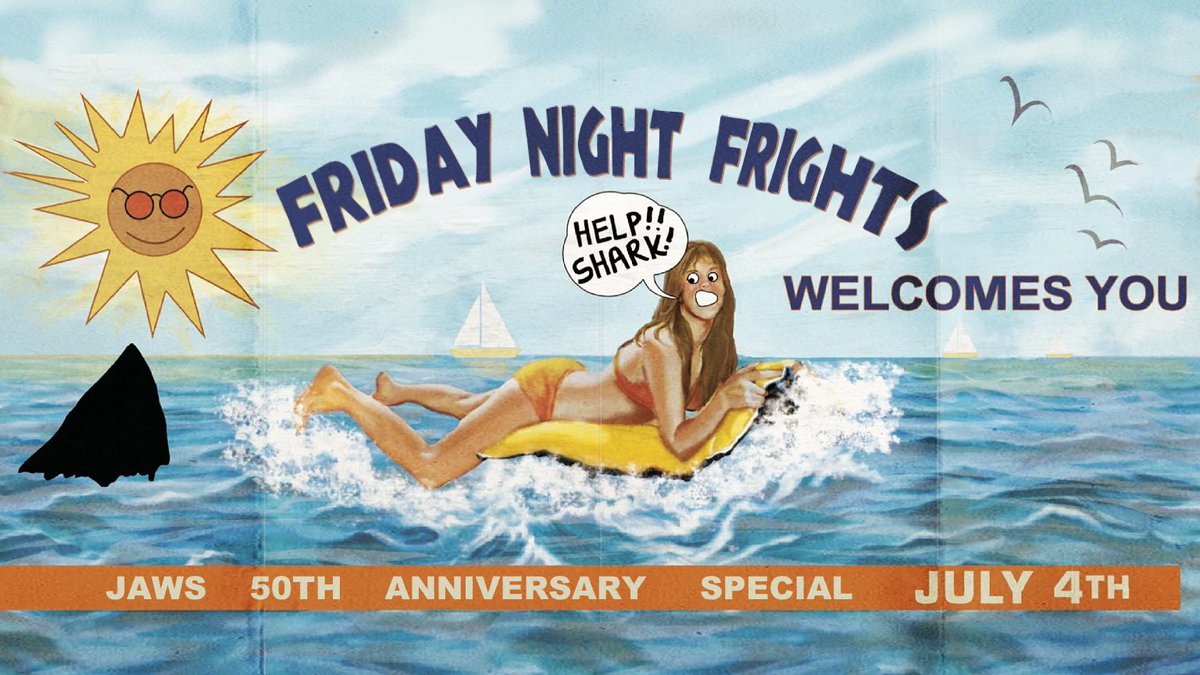 PeterGilmoreArt - CG King of Horror (@petergilmoreart) on Twitter photo LIVE in just over an hour, Friday Night Frights is heading to Amity Island for the 4th of July!!
Beaches look open... can't see any problems... ... ... wait, what's that guy doing up in that tower?
Join myself <a href="/MarkWahhhid/">Tom Tuttle Can Go 'Slow Ahead'</a> , <a href="/HairyTalbot3/">Hairy Talbot 🌕</a> , <a href="/cg_pete/">CG Pete Callan - sorta like Jesus</a> , <a href="/SicSexSix/">{sic}</a> & <a href="/jayBamaFan1/">JayBamaFan</a> LIVE in just over an hour, Friday Night Frights is heading to Amity Island for the 4th of July!!
Beaches look open... can't see any problems... ... ... wait, what's that guy doing up in that tower?
Join myself <a href="/MarkWahhhid/">Tom Tuttle Can Go 'Slow Ahead'</a> , <a href="/HairyTalbot3/">Hairy Talbot 🌕</a> , <a href="/cg_pete/">CG Pete Callan - sorta like Jesus</a> , <a href="/SicSexSix/">{sic}</a> & <a href="/jayBamaFan1/">JayBamaFan</a>