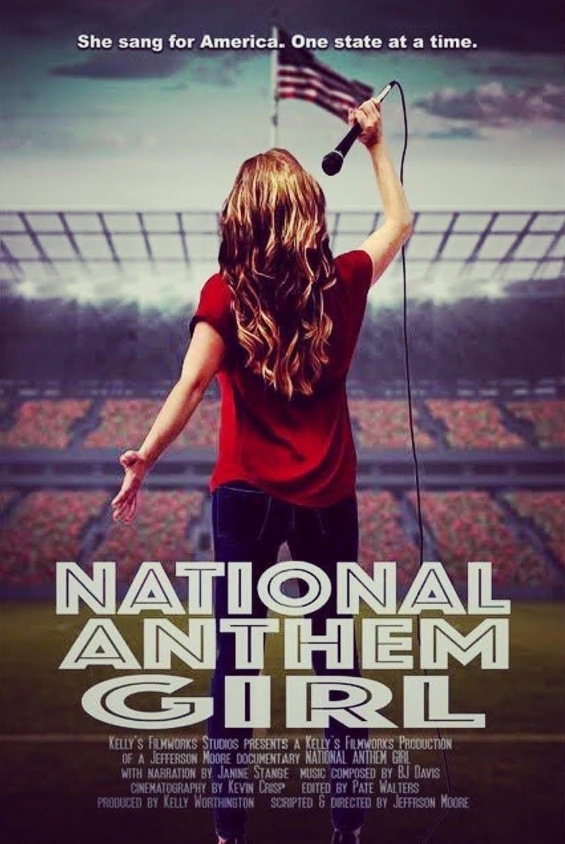 THEANTHEMGIRL's tweet image. Looking for a patriotic movie tonight? Watch my journey through all 50 states - see the America I saw and meet the Americans I met. “National Anthem Girl” documentary on Pure Flix, Amazon Prime, and Apple TV 🍿🇺🇸