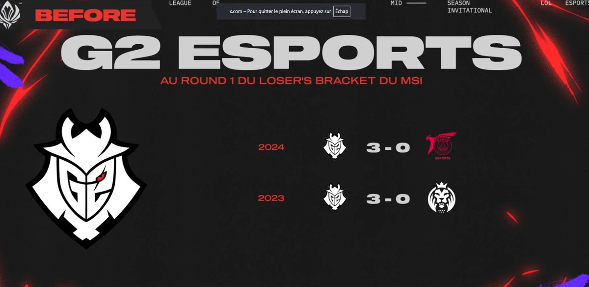 Stat toujours valable btw, encore un 3-0 ^^