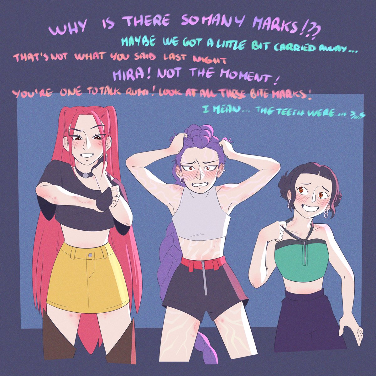 This is gonna take so much makeup to cover 🖌️💋 #Polytrix #KPOPDEMONHUNTERS