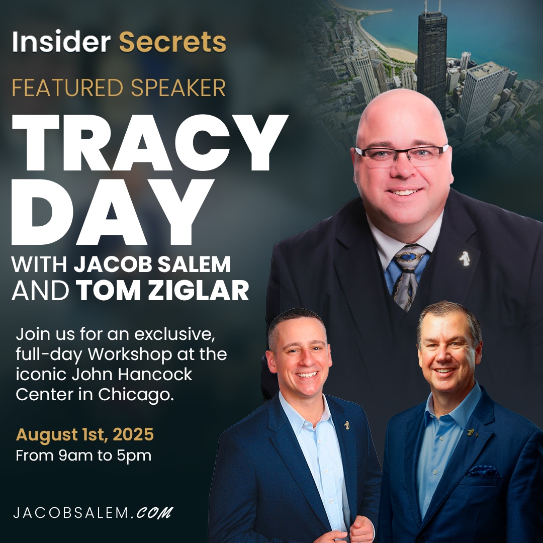 I'm thrilled to share the stage with legends &amp; my Ziglar friends, Jacob Salem &amp; Tom Ziglar, at the Insider Secrets Conference at the John Hancock Center in Chicago on August 1st! 🌆🔥
#InsiderSecrets #JohnHancockCenter #TracyDay #TomZiglar #JacobSalem #LEADSMethod #Ascend