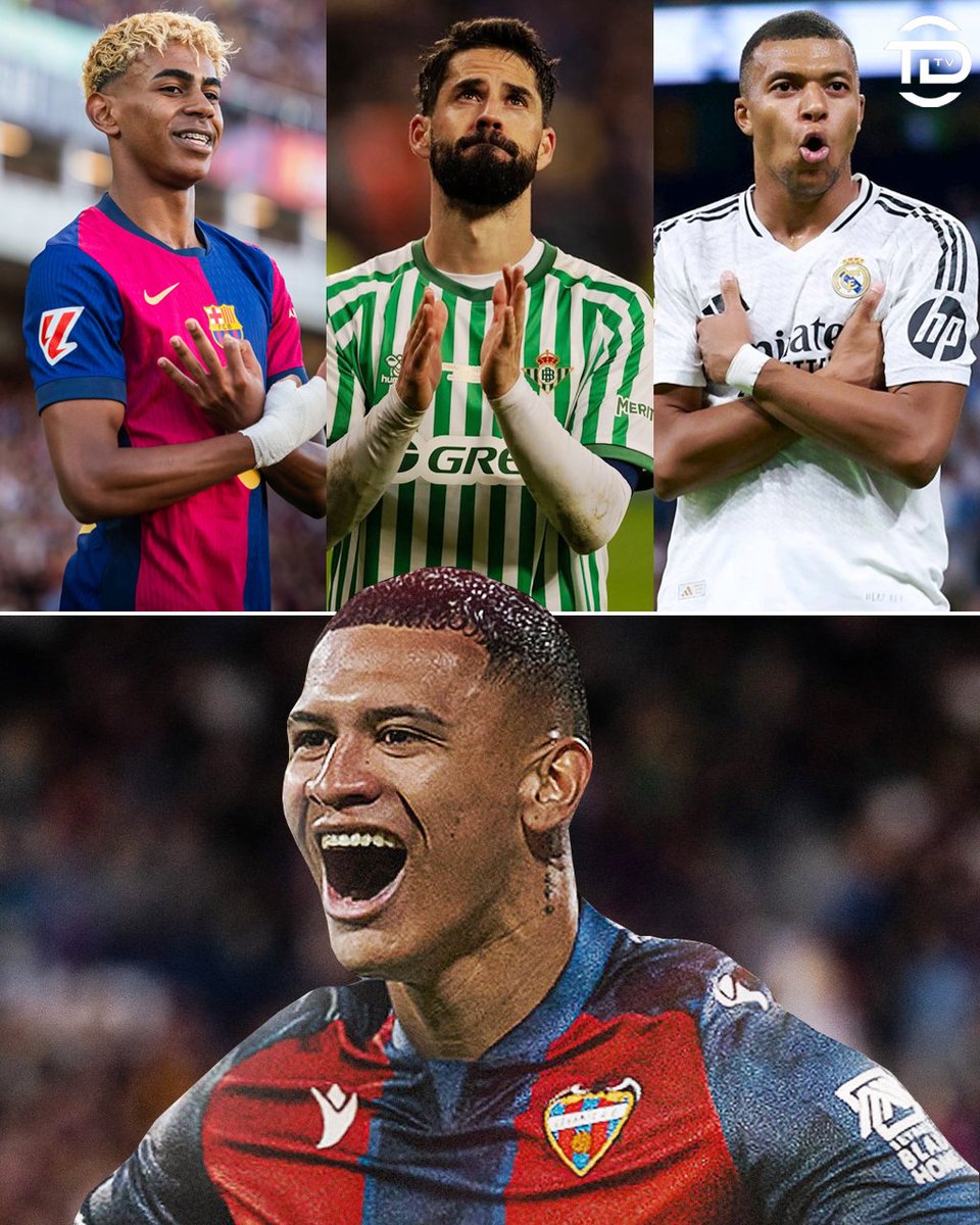 Tranqui. Kervin Arriaga y sus primeros partidos en LaLiga de España con el Levante:

▪︎Jornada 2: Barcelona.
▪︎Jornada 4: Real Betis.
▪︎Jornada 6: Real Madrid.

🔥🇪🇸🇭🇳