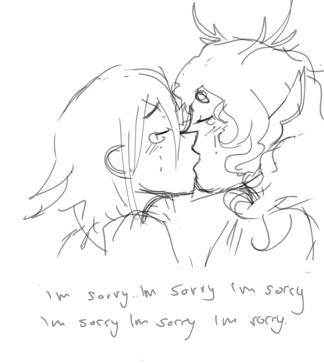 ok i made them kiss #DELTARUNE #kriselle