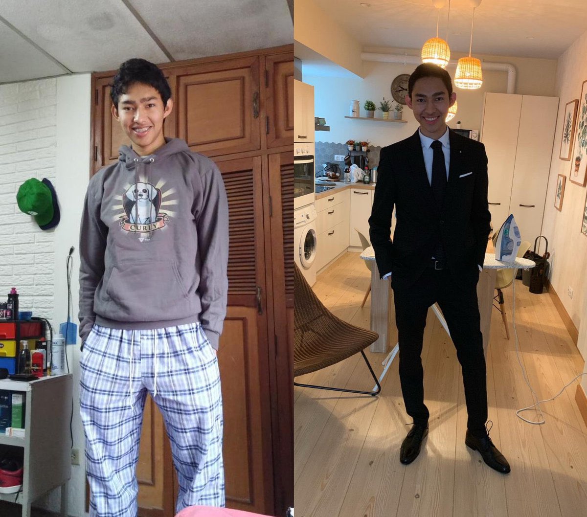 Yo en la graduación de mi hija // Yo cuando Casados FC ganan el partido # nv