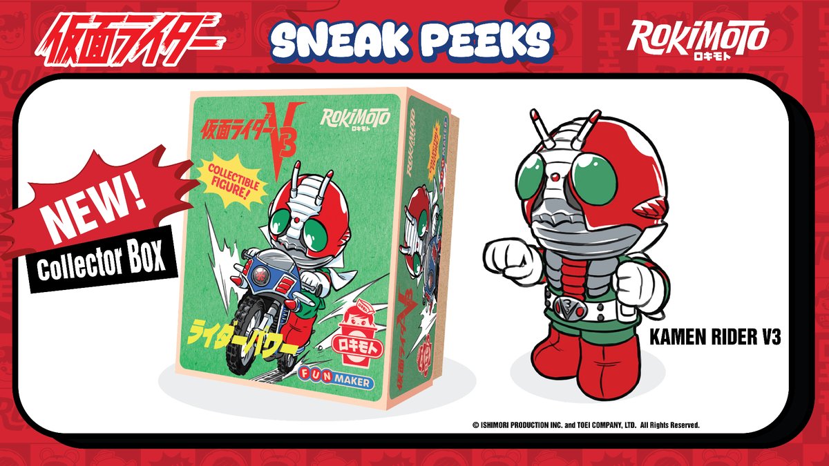 KamenRider_EN's tweet image. 🚨Just announced at Anime Expo: Kamen Rider figures are officially in the works with Rokimoto!
Stay tuned for more updates!
#KamenRider #tokusatsu #Rokimoto #AnimeExpo