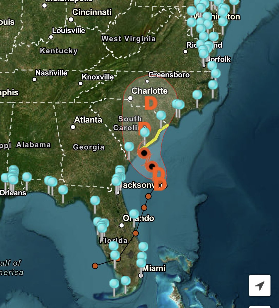 NOAA is monitoring water levels and winds for Tropical Depression Three, forecast to track towards South Carolina. View real-time water level and meteorological data: tidesandcurrents.noaa.gov/inundationdb/c…