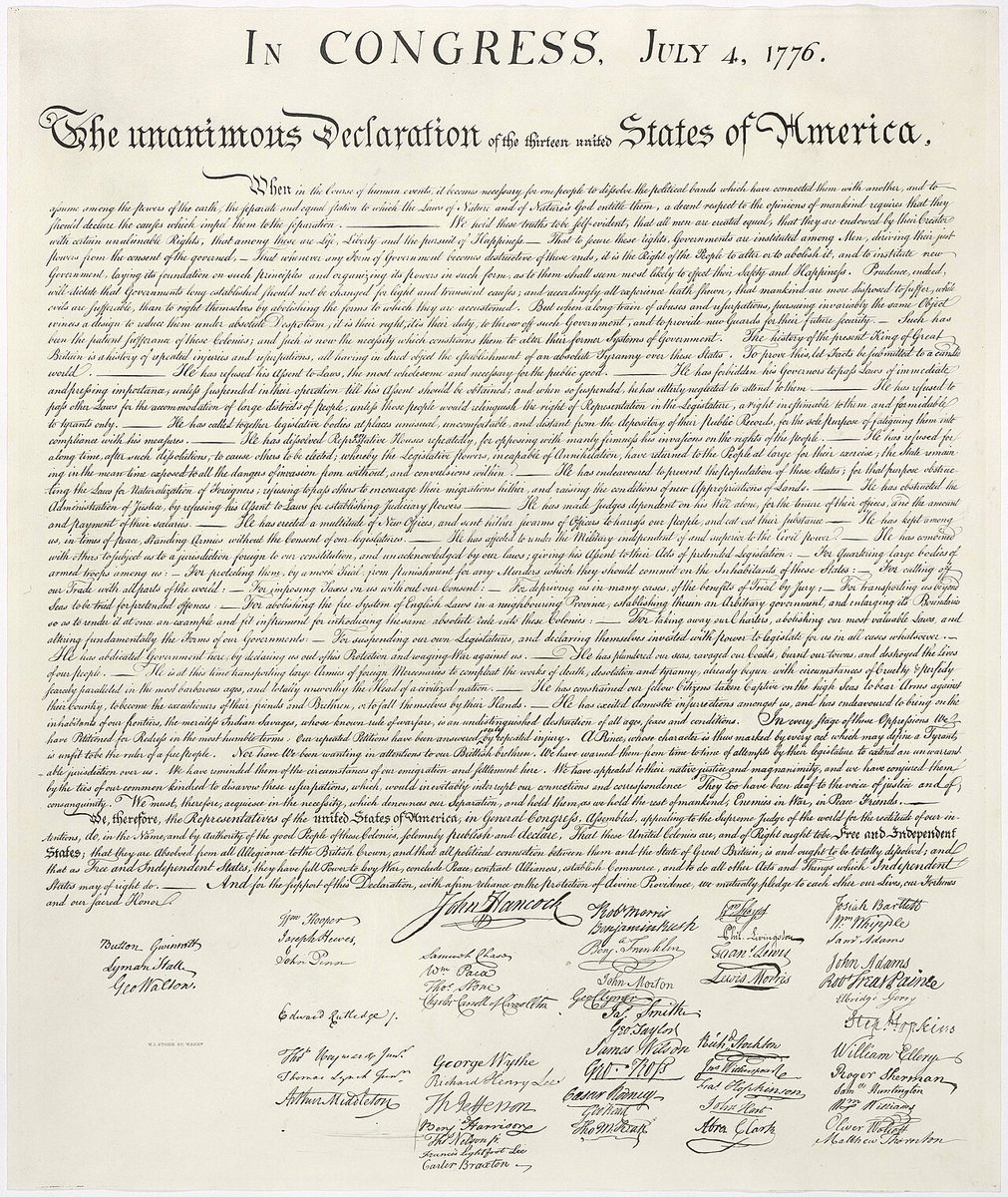 In unanimously signing  the Declaration (below), the 56 delegates to the Second Continental Congress knew they were committing an act of high treason against the British Crown punishable by cruel execution that included emasculation, disembowelment, beheading, and dismemberment.