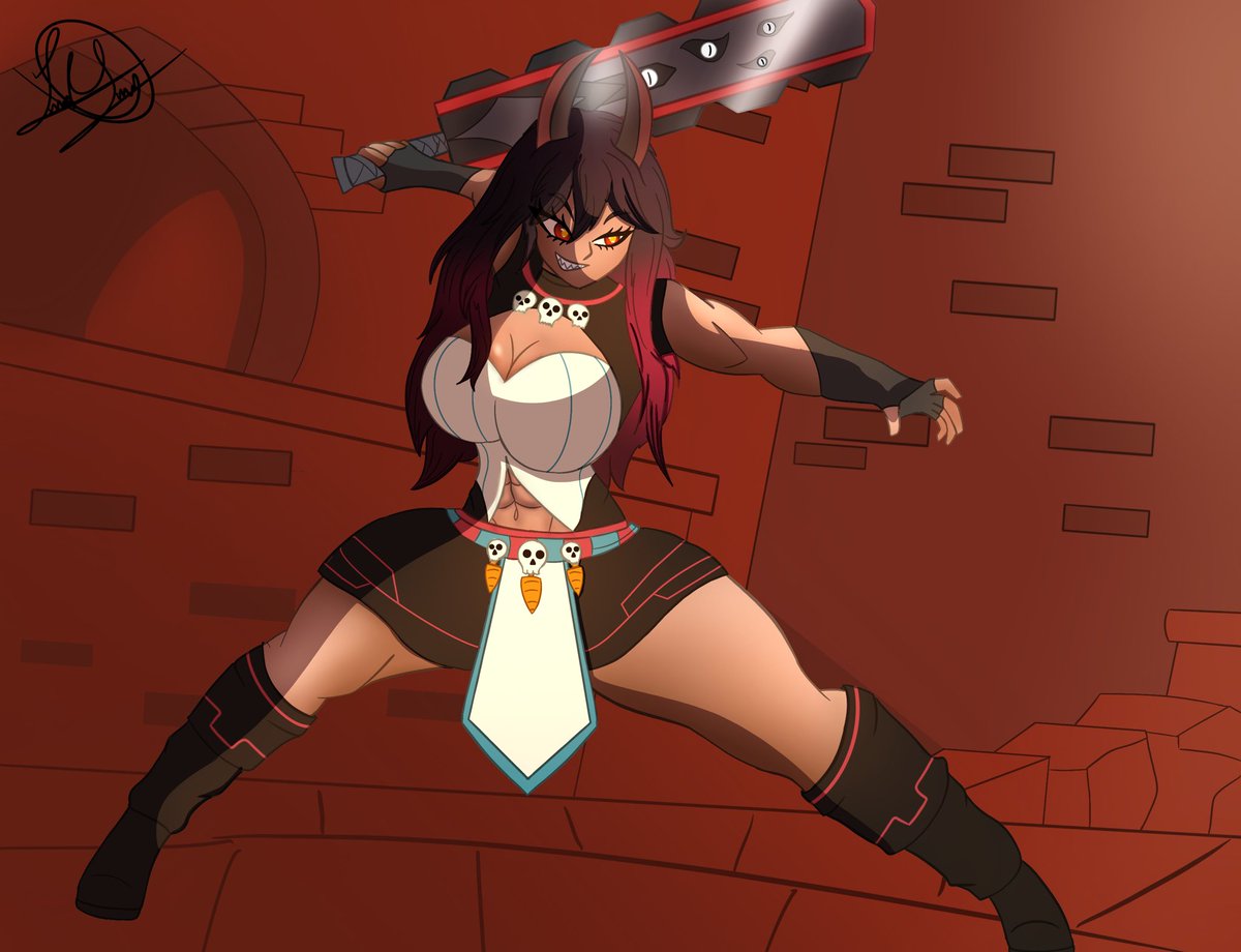 Termine agregándole un fondo simple al final por eso me tarde más xd

Coneja fuertota uwu <a href="/BlastyBunny/">BunnyBlasty 🐇💀 - Horror vtuber</a> 

#drawingart #Bunnythepyoms