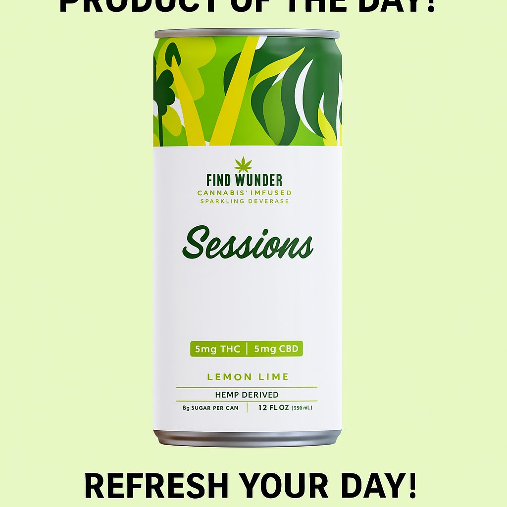 VibingLegally's tweet image. Legally Vibing Product of the Day! 🌟 Dive into the zesty refreshment of Find WUNDER’s Lemon Lime beverage. It perfectly blends the stimulating flavors of lemon and lime, delivering a balanced dose of relaxation and a gentle uplift. With just 5mg each of key ingredients and only…