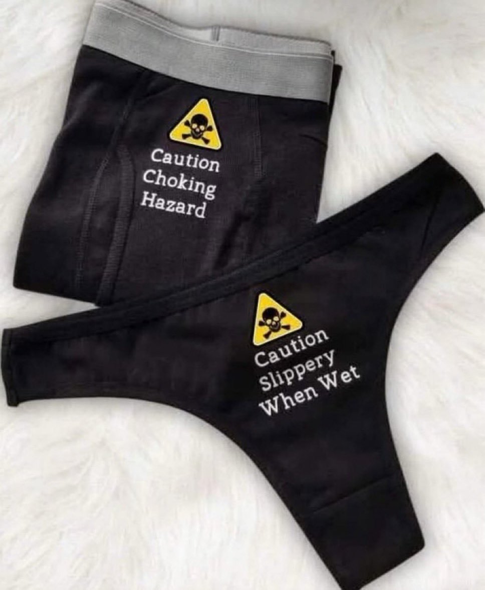 Friend of mine shared a pic of underware that said this
had to do it with Avy and Angel