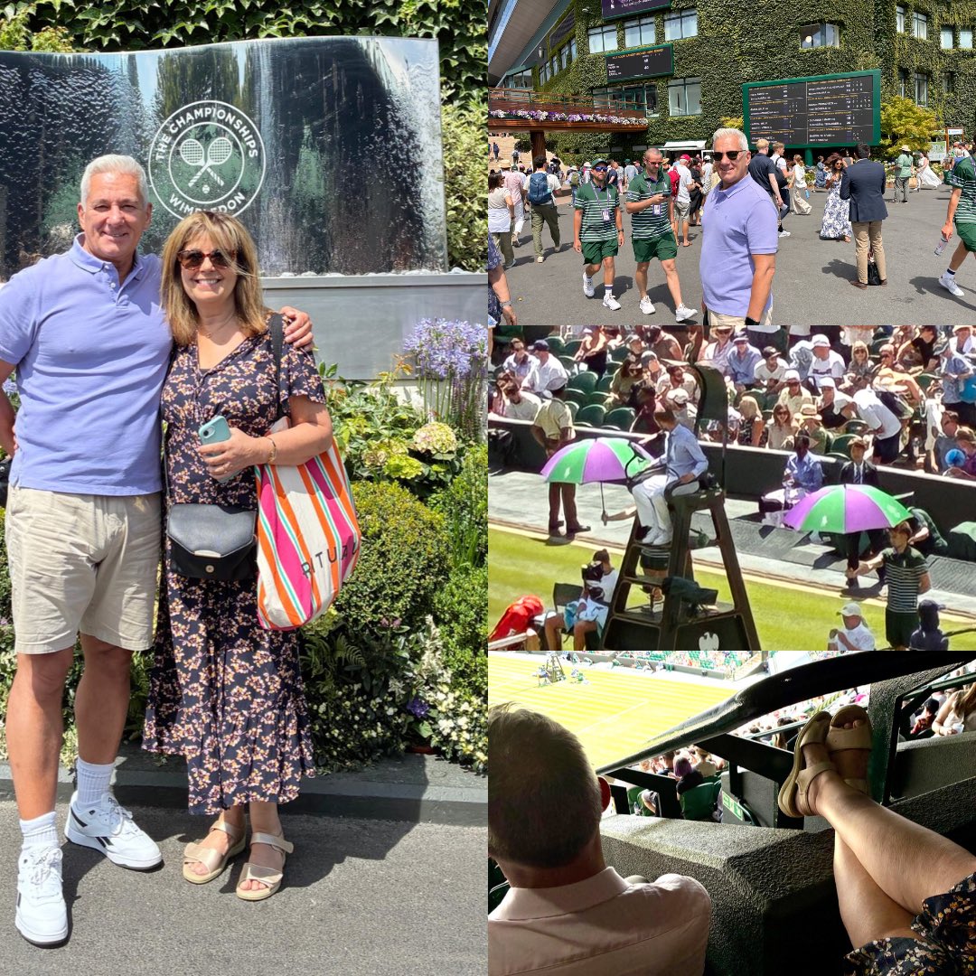 Lovely day out at Wimbledon with <a href="/paul_coia/">Paul Coia</a> .