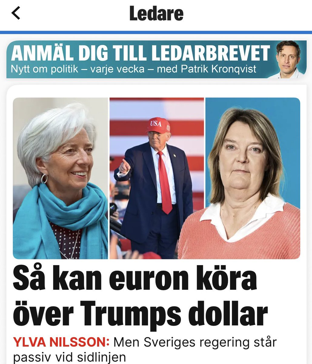 Carl_Albinsson's tweet image. Ledarsidans motsvarighet till ”Så blir du lång och smal av att dricka och äta hela semestern”