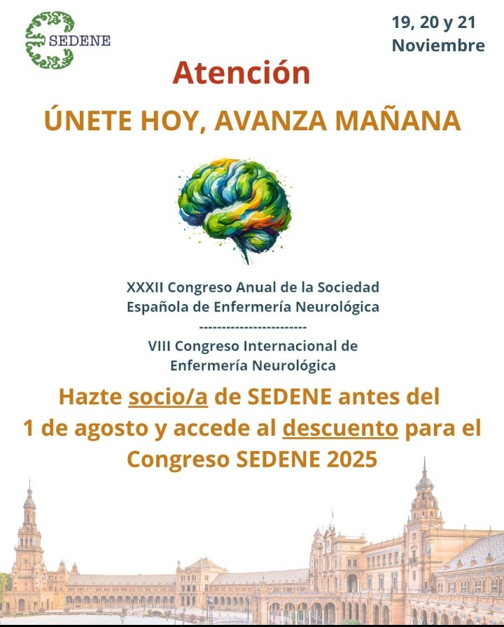 Sociedad Española de Enfermería Neurológica (@sedenered) on Twitter photo ¿Eres socio/a de #SEDENE?
Recomienda la sociedad a tus compañeras/os de Neurología
👉 Si se hacen socios antes del 1 de agosto, tendrán descuento en el Congreso <a href="/sedenered/">Sociedad Española de Enfermería Neurológica</a> 2025 en Sevilla.
🔗 Toda la info en:
congreso.sedene.com
sedene.com
#SEDENE2025 ¿Eres socio/a de #SEDENE?
Recomienda la sociedad a tus compañeras/os de Neurología
👉 Si se hacen socios antes del 1 de agosto, tendrán descuento en el Congreso <a href="/sedenered/">Sociedad Española de Enfermería Neurológica</a> 2025 en Sevilla.
🔗 Toda la info en:
congreso.sedene.com
sedene.com
#SEDENE2025