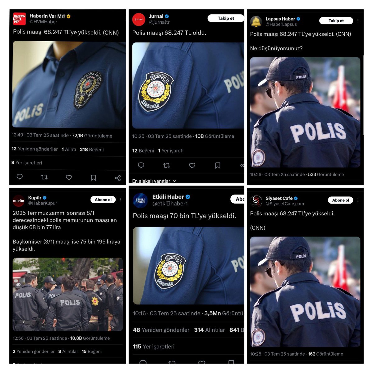 Arkadaşlar hesabım donuyor twit atmakta zorlanıyorum 

Lütfen bu gönderinin altına yorum yaparmısınız 

#PolisMutsuz