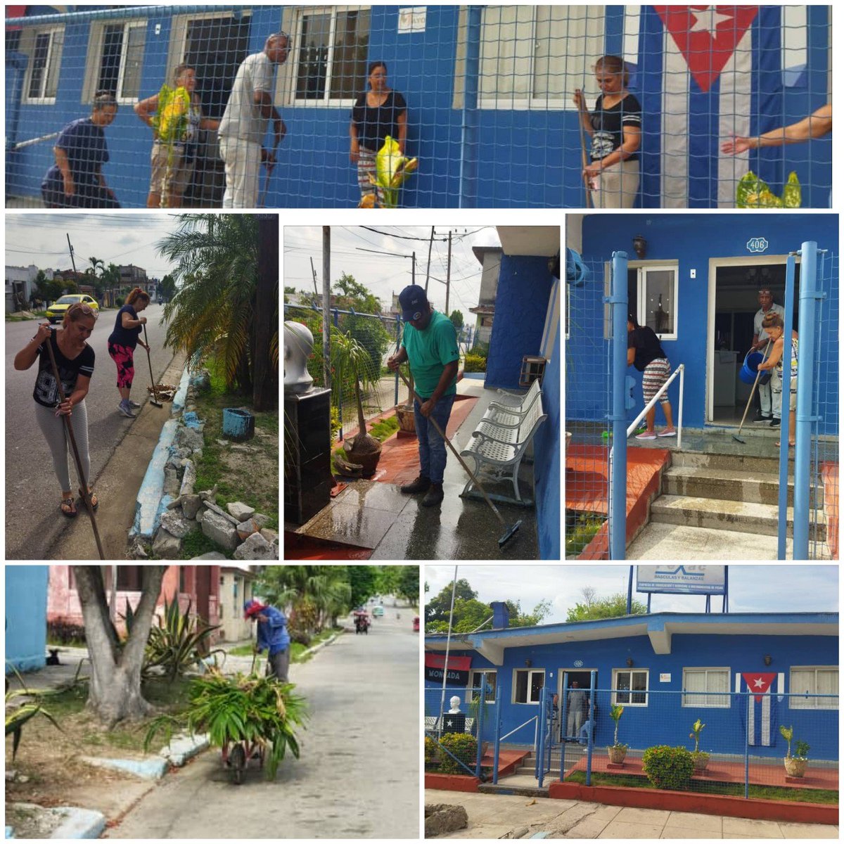 yamileg405's tweet photo. Día de cambio de labor, en saludo al 26 de julio nuestra Empresa #Pexac hizo limpieza y chapea de nuestros alrededores
#DiezdeOctubreEn26 #Cuba https://t.co/wcdZ9AVYxP