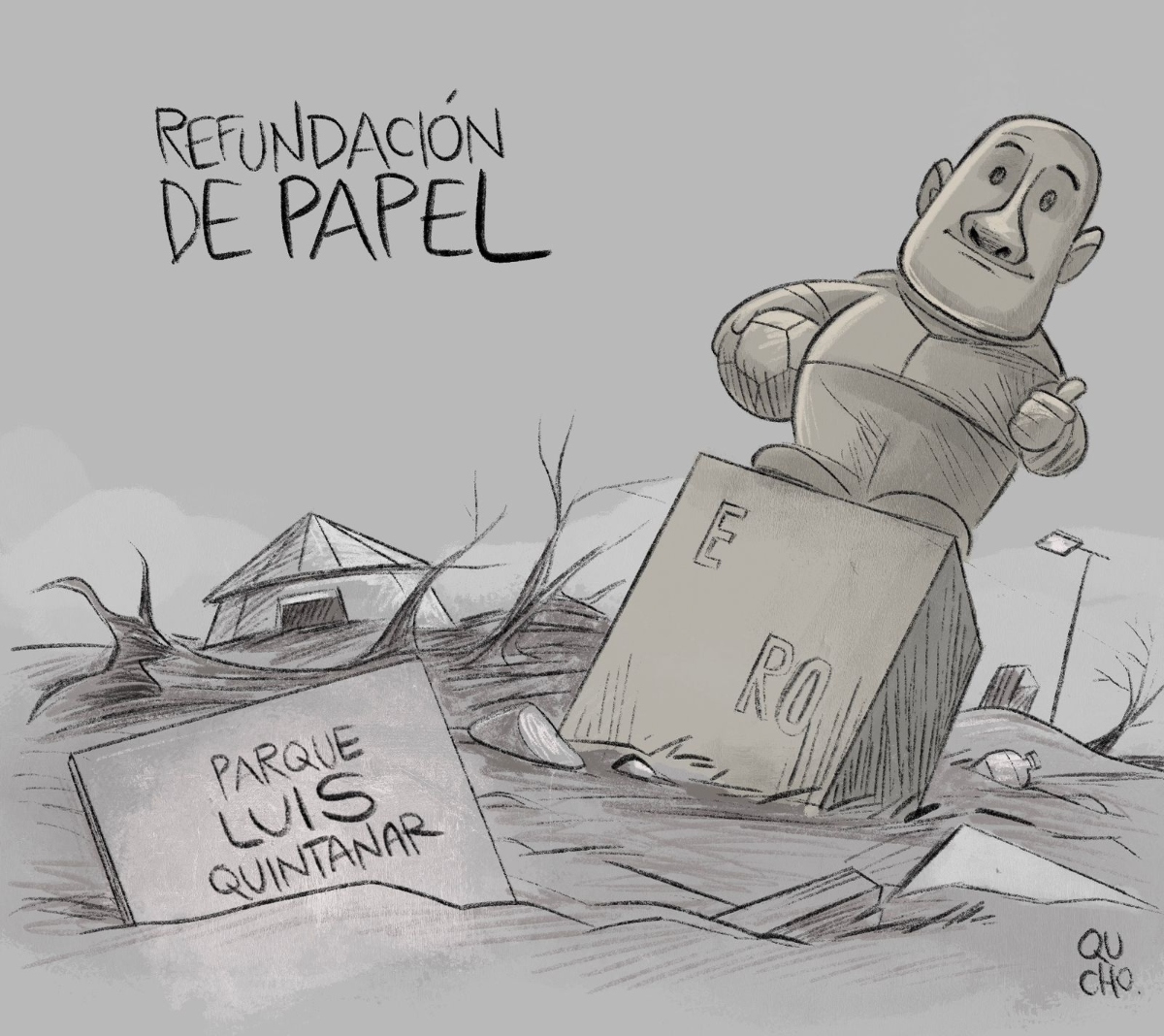 📌 #Cartón Refundación de papel #EnriqueAlfaro <a href="/EnriqueAlfaroR/">Enrique Alfaro</a> #ParqueLuisQuintanar 

Todos los cartones en Qucho.com.mx 👇👇qucho.com.mx/cartones/refun…