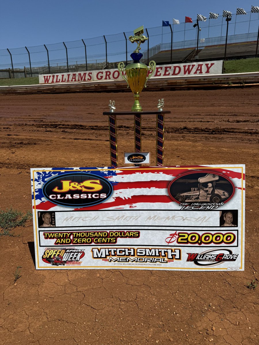 Williams Grove Speedway (@williamsgrove) on Twitter photo ๐ ๐&๐ ๐๐ฅ๐๐ฌ๐ฌ๐ข๐๐ฌ ๐๐ข๐ญ๐๐ก ๐๐ฆ๐ข๐ญ๐ก ๐๐๐ฆ๐จ๐ซ๐ข๐๐ฅ ๐
The Mitch Smith Memorial is upon us! We have this absolutely stunning check and trophy that we are handing out to the winner of tonightโs $20,000 to-win feature event!
Who do you think parks it in <a href="/fosrusa/">Flatout Sim Racing</a> ๐ ๐&๐ ๐๐ฅ๐๐ฌ๐ฌ๐ข๐๐ฌ ๐๐ข๐ญ๐๐ก ๐๐ฆ๐ข๐ญ๐ก ๐๐๐ฆ๐จ๐ซ๐ข๐๐ฅ ๐
The Mitch Smith Memorial is upon us! We have this absolutely stunning check and trophy that we are handing out to the winner of tonightโs $20,000 to-win feature event!
Who do you think parks it in <a href="/fosrusa/">Flatout Sim Racing</a>