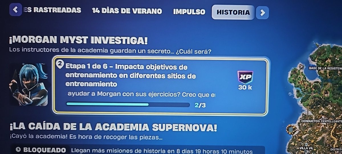cdavidml's tweet photo. @Fortnite_ES Por favor el bug de la misión, no aparecen los objetivos!!! https://t.co/tl3vD1TCh1