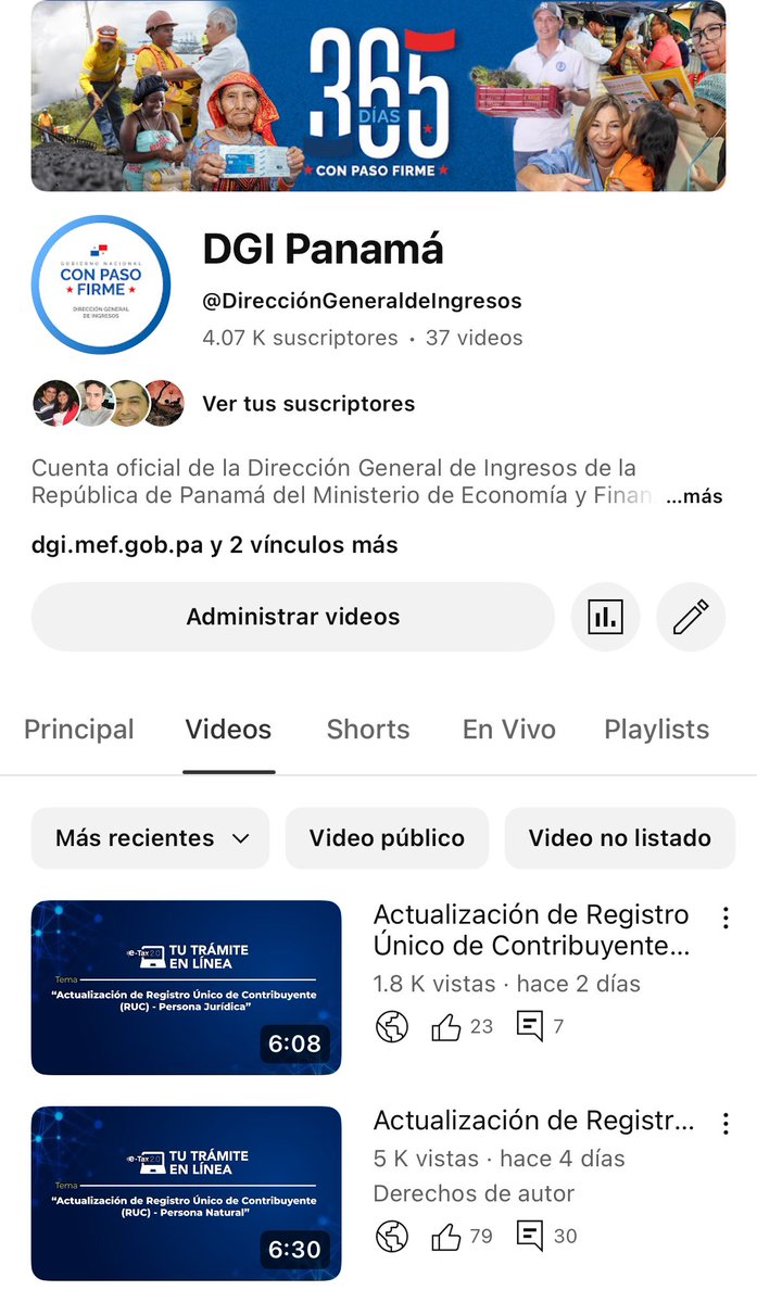 DGI PANAMA (@dgipma) on Twitter photo ¿Tienes dudas sobre cómo actualizar tu RUC?
En nuestro canal de YouTube encuentras tutoriales paso a paso para realizar este trámite en línea, tanto para personas naturales como jurídicas.
Actualiza tu RUC de forma rápida y segura.
Visítanos en: youtube.com/@direcciongene… ¿Tienes dudas sobre cómo actualizar tu RUC?
En nuestro canal de YouTube encuentras tutoriales paso a paso para realizar este trámite en línea, tanto para personas naturales como jurídicas.
Actualiza tu RUC de forma rápida y segura.
Visítanos en: youtube.com/@direcciongene…