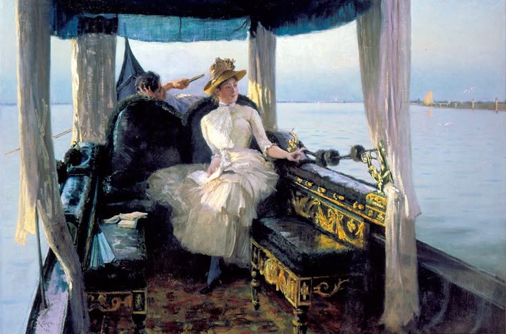 🎨Ralph Wormeley Curtis (1854-1922)
Drifting with the Tide