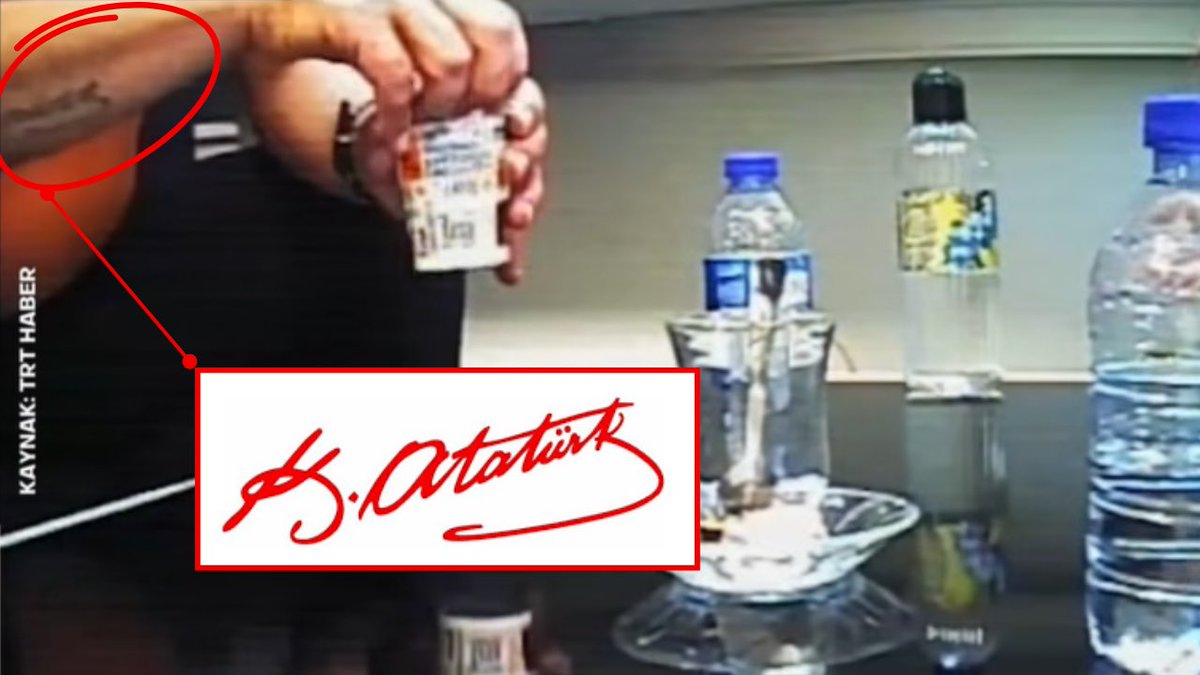 Baklava kutusunda 110 bin euro alan Manavgat Belediye Başkan Yardımcısı’nın kolundaki dövme.