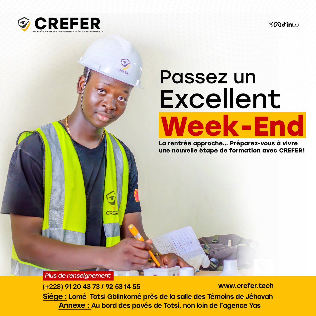 CREFER_Formatio's tweet image. Passez un excellent weekend.
#Rentrée #Modulaire #CAP-BT