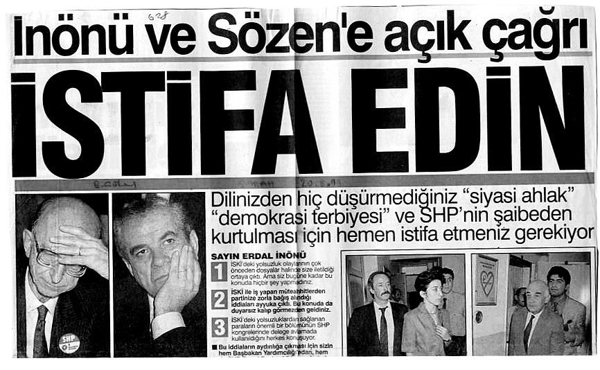 İSKİ skandalının ardından SHP (CHP) İstanbul Büyükşehir Belediyesi’ni kaybetmişti..

CHP, 25 sene sonra İBB’yi aldı. İSKİ skandalının 1000 katı yaşanıyor. Geri zekâlılar, Ekrem İmamoğlu’nun Cumhurbaşkanı olacağına inanıyor..