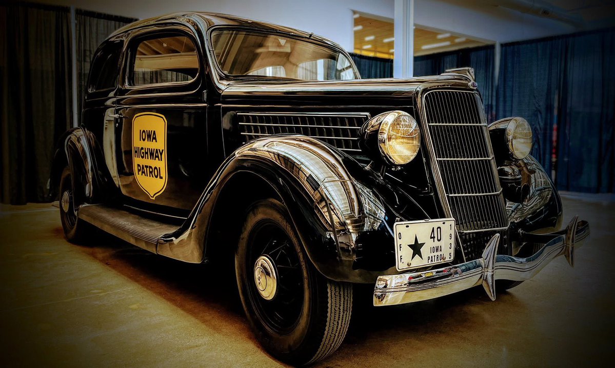 Step back in time &amp; attend the Good Guys Car Show this weekend at the Iowa State Fairgrounds! We’re excited to display several of our cars that have shaped our Iowa State Patrol history &amp; maintained safe Iowa roadways over the years. 

Even visit with some of our “good guys”! 😉
