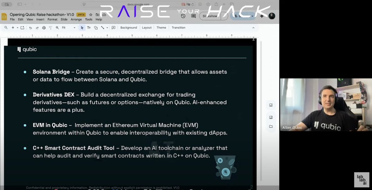 joobid's tweet photo. The #QubicRaiseHack have just started! Do you want to know what hackers are going to build in @_Qubic_ track next four days at @RaiseSummit @lablabai hackaton?

Our team at @Kairos_Tek is starting to build non stop to present a really amazing solution solving one of the four real challenges presented by @albefero, Qubic Ecosystem Lead.

Stay tuned for more information about this exciting track!
 https://t.co/w42C3VOCGb