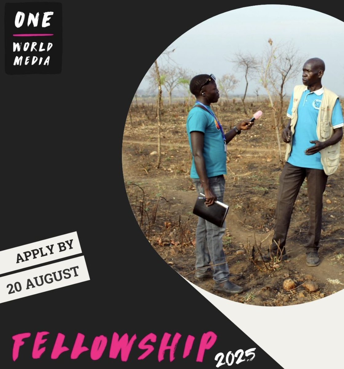 oppsforafricans's tweet photo. One World Media Fellowship 2025 for mid-career filmmakers and journalists (£1-3k reporting grant) @onewm #Africa https://t.co/35rCdptrrf https://t.co/qN3Hv0zCaO