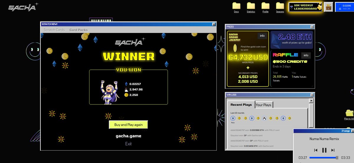 safonsaf's tweet photo. look at this cool new feature 
a lucky win just from first Pack !!! on @gacha_game_ https://t.co/CfVLQGYiLp