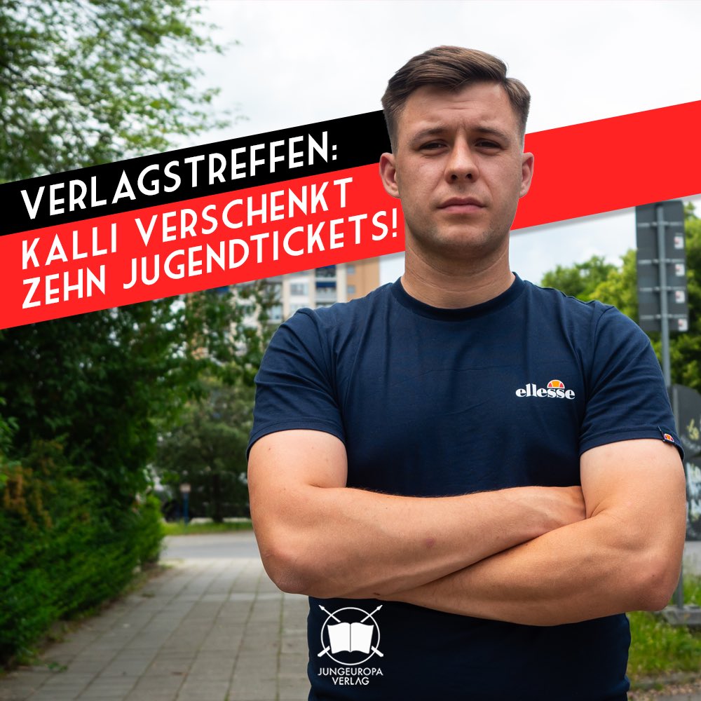 Jungeuropa Verlag (@jungeuropa_2016) on Twitter photo Bock auf unser Verlagstreffen in Dresden? Der Landtagsabgeordnete <a href="/JeanPascal_Hohm/">Jean-Pascal Hohm 🇩🇪</a> verschenkt zehn Tickets!
Und so geht’s: Ihr seid eine Gruppe von mindestens fünf Personen (maximal zehn!) und alle unter 30 Jahre alt? Dann schreibt uns euren Teilnahmewunsch mit Personenzahl und Bock auf unser Verlagstreffen in Dresden? Der Landtagsabgeordnete <a href="/JeanPascal_Hohm/">Jean-Pascal Hohm 🇩🇪</a> verschenkt zehn Tickets!
Und so geht’s: Ihr seid eine Gruppe von mindestens fünf Personen (maximal zehn!) und alle unter 30 Jahre alt? Dann schreibt uns euren Teilnahmewunsch mit Personenzahl und