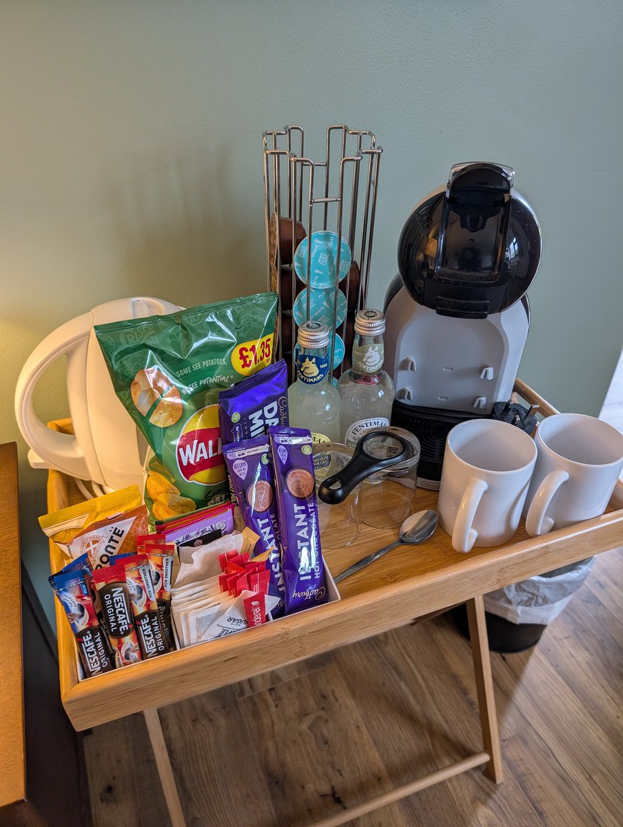 Epic lunch at Riley's fish shack in Tynemouth, arrived in Wooler and the B&amp;B lady said "I've left you some snacks..." 😲 (Which will obviously help me fit back in my wetsuit. Maybe the melted chocolate will be a helpful lubricant!? 😂👍) 🏊🏊🏊