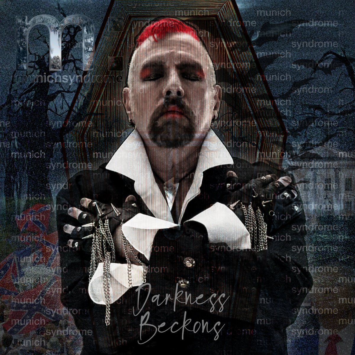 Darkness Beckons, the 16th album from Munich Syndrome, is available today on Spotify and Bandcamp:  

Spotify: open.spotify.com/album/1fH95Xx8… 
Bandcamp: munichsyndrome.bandcamp.com/album/darkness… 

Written, Performed, and Produced by: David B. Roundsley Published by: ASCAP/Syndrome Sounds