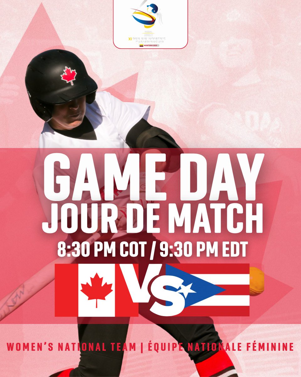 Going for GOLD 😍 En route pour l’or 👏

📺Watch Live —&gt; gametime.sport

#softballcanada #teamcanada #softballpanam #softballamericas