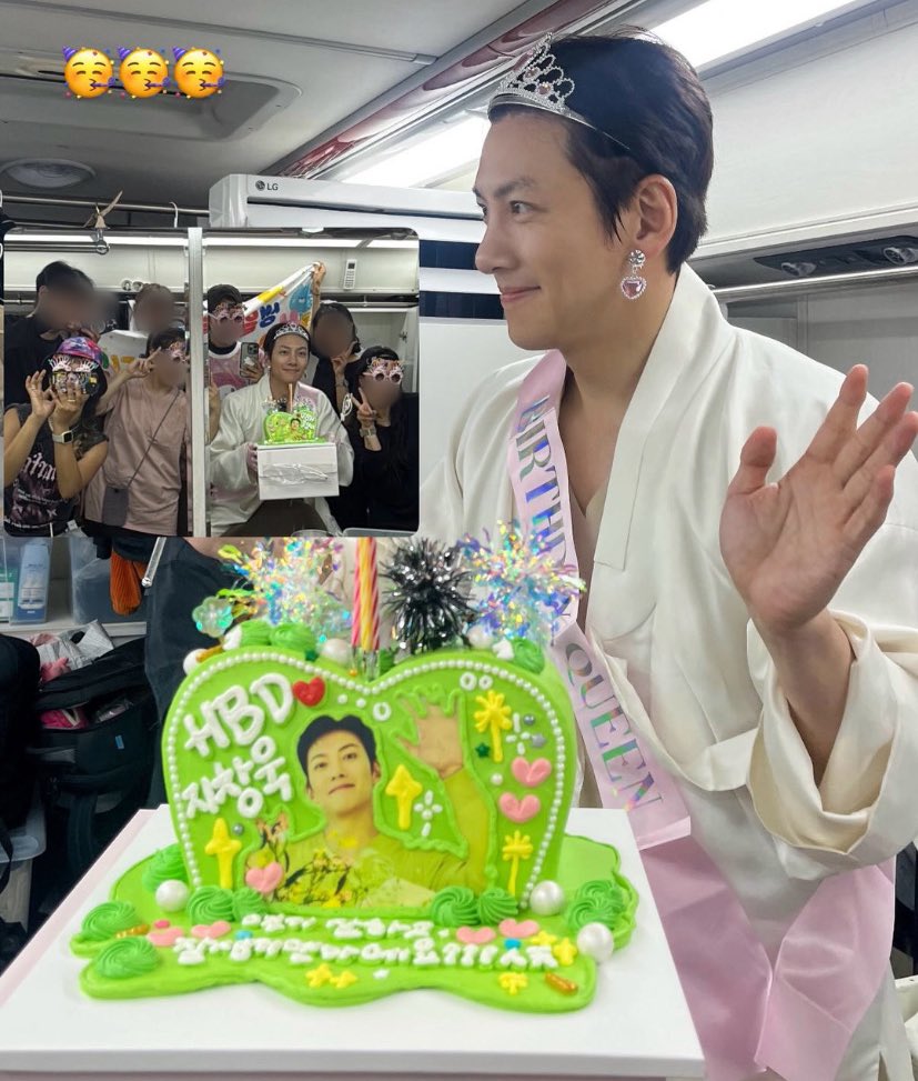 지창욱이 스캔들 촬영장에서 생일축하 받앗나봐