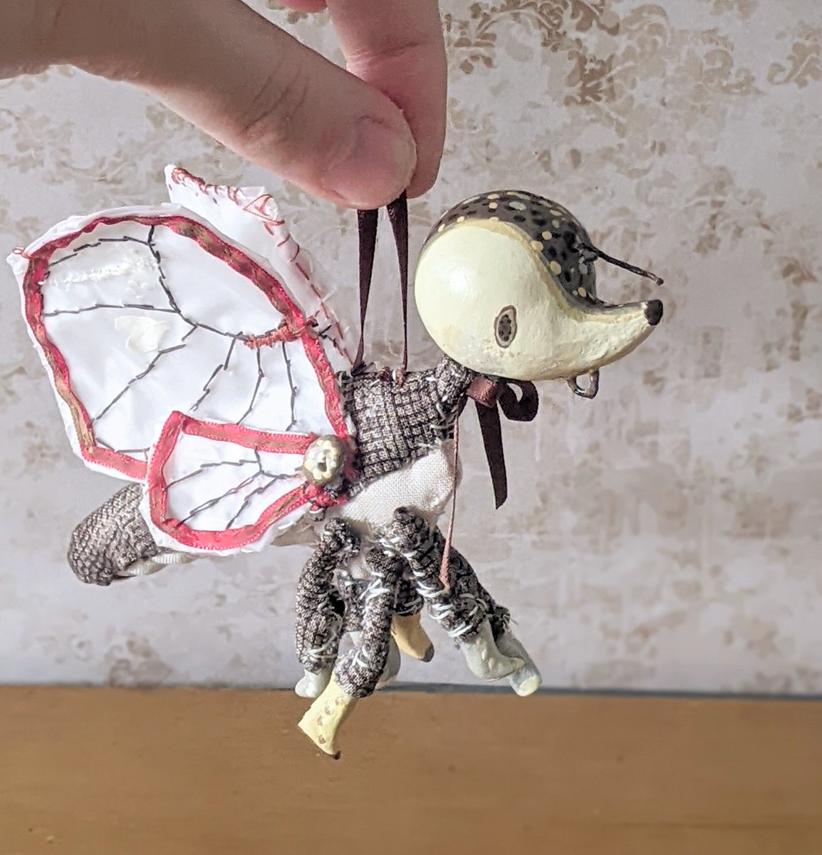 clearwing Butterfly handmade doll figurine , juli 2025