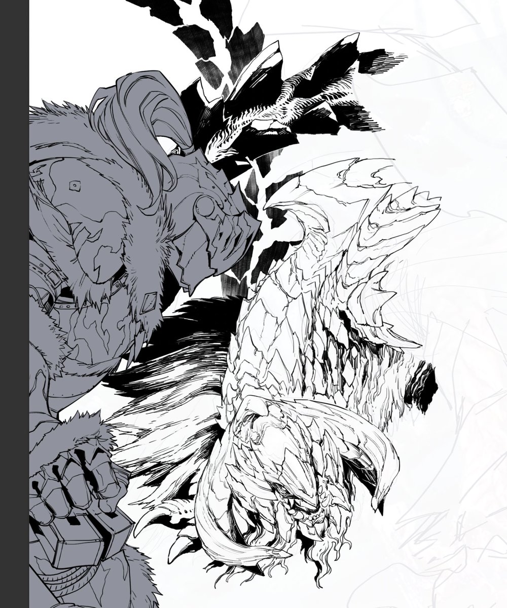 chameleonrock's tweet image. 作業環境：Photoshop/Intuos Pro
ブラシ　：先端（▲）