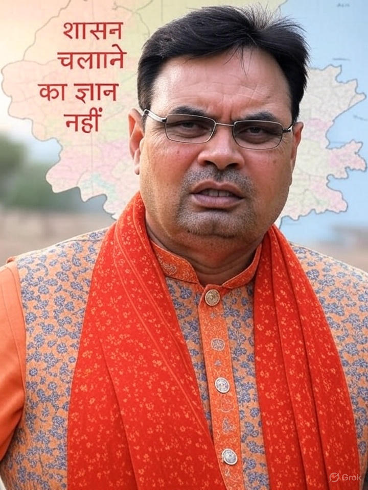 राजस्थान को कर दिया बेदर और बेहाल, 
तुम्हारे बस की नहीं है अब कुर्सी छोड़ो भजनलाल।

#भजनलाल_हटाओ_राजस्थान_बचाओ
#भजनलाल_हटाओ_राजस्थान_बचाओ