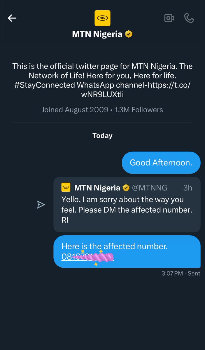EniObanke (@youseph_jb) on Twitter photo Itโs been over 3hrs you asked that I send the affected number to your DM. I sent it immediately, yet no response from you since then.
Is it until I report to <a href="/fccpcnigeria/">FCCPC Nigeria</a> or drag you people over 7,500 before you do the needful? Itโs been over 3hrs you asked that I send the affected number to your DM. I sent it immediately, yet no response from you since then.
Is it until I report to <a href="/fccpcnigeria/">FCCPC Nigeria</a> or drag you people over 7,500 before you do the needful?