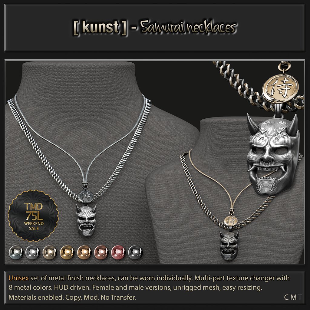 🔥Kunst - TMD Weekend Sale - Round 153!75L
maps.secondlife.com/secondlife/kun…